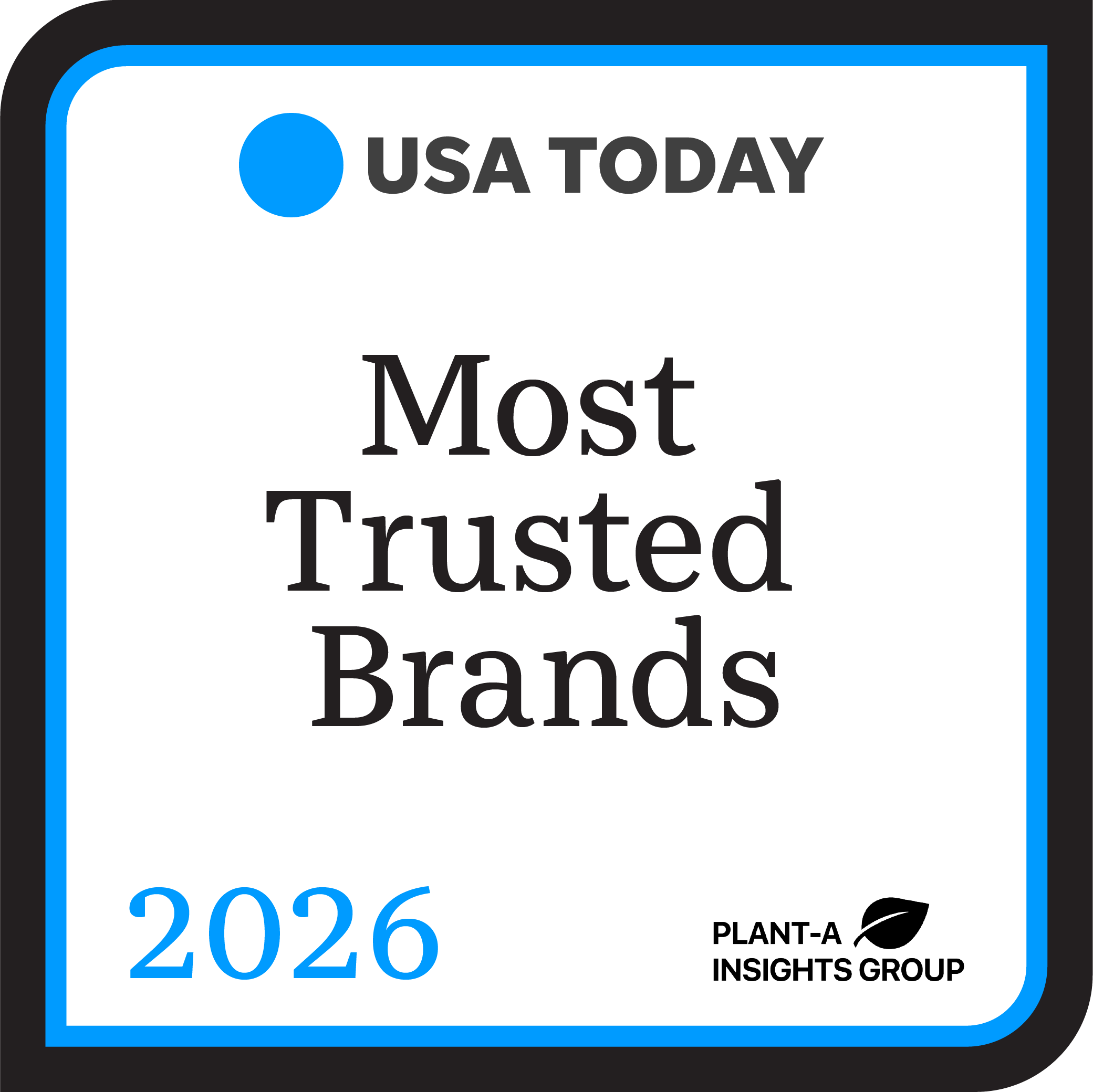 most trusted brands badge